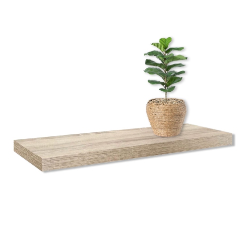 Jessar - Set of 3 Floating Wall Shelves, 31.5" x 9.25" x 1.5", Natural