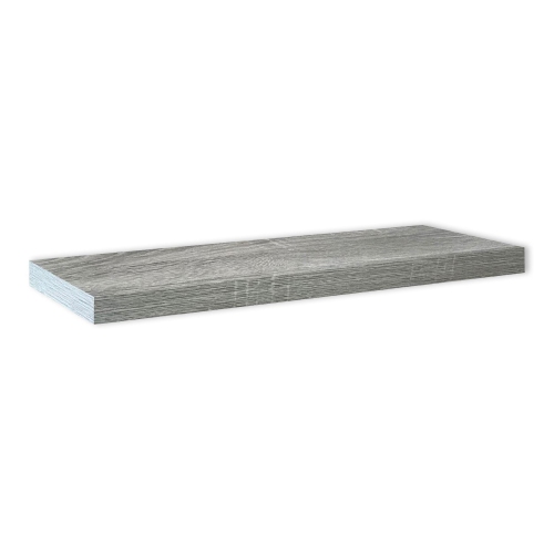 Jessar - Set of 3 Floating Wall Shelves, 23.6" x 9.25" x 1.5", Grey