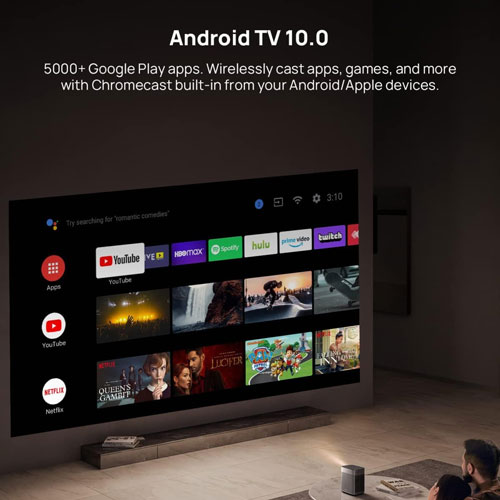 Projecteur de cinéma maison portatif Wi-Fi/Bluetooth 1080p 700 lumens ISO Halo+ avec haut-parleurs de XGIMI