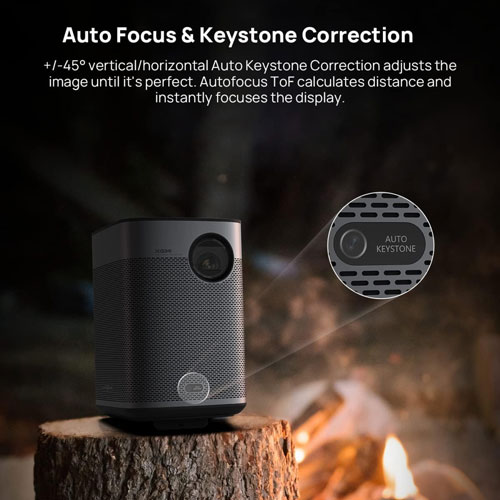 Projecteur de cinéma maison portatif Wi-Fi/Bluetooth 1080p 700 lumens ISO Halo+ avec haut-parleurs de XGIMI