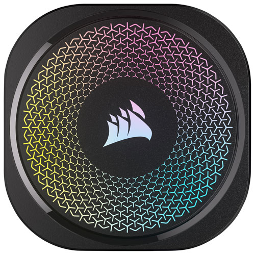 Système de refroidissement liquide de 240 mm RVB pour processeur iCUE LINK Titan RX de Corsair - Noir