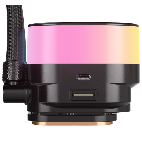 Système de refroidissement liquide de 240 mm RVB pour processeur iCUE LINK Titan RX de Corsair - Noir