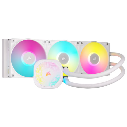 Corsair iCUE LINK Titan RX RGB 360mm Liquid CPU Cooling System - White