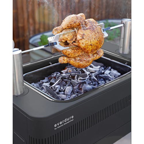 Everdure FUSION Charcoal BBQ with rotisserie