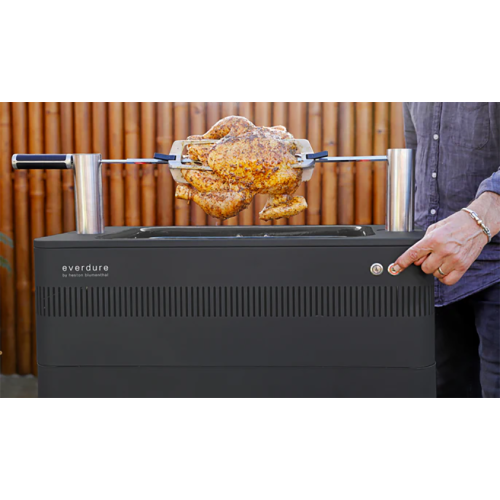 Everdure FUSION Charcoal BBQ with rotisserie