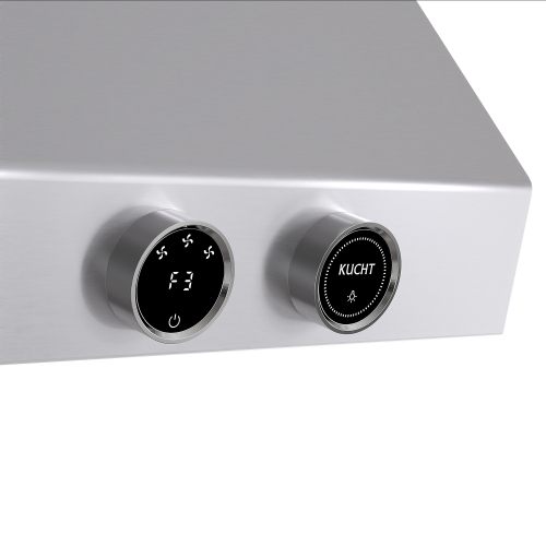 KUCHT Professional 30-inch 900 CFM Ducted Under Cabinet Range Hood in Stainless Steel with Digital Controls