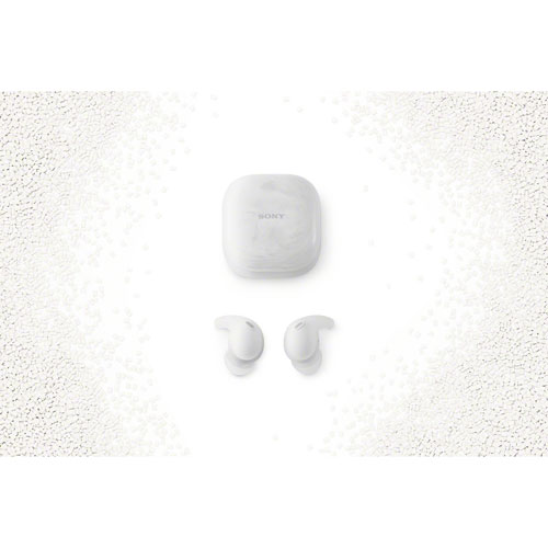 Écouteurs boutons 100 % sans fil à suppression du bruit LinkBuds Fit de Sony - Blanc