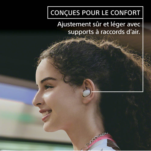 Écouteurs boutons 100 % sans fil à suppression du bruit LinkBuds Fit de Sony - Noir