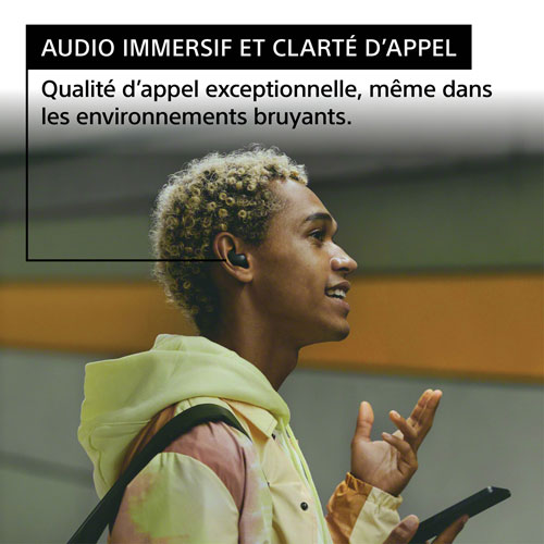 Écouteurs boutons 100 % sans fil à suppression du bruit LinkBuds Fit de Sony - Noir