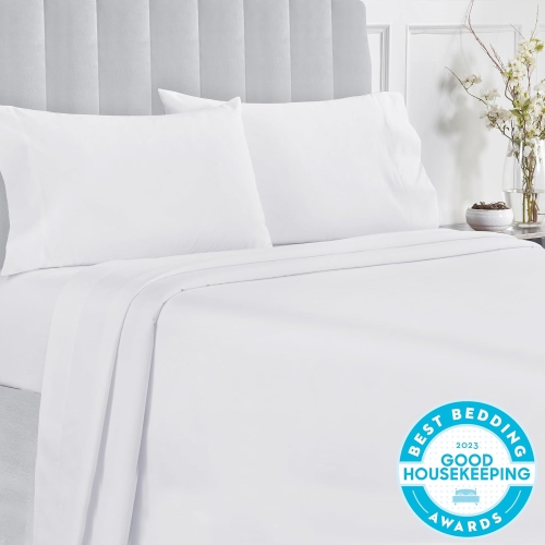 California Design Den Softest 100% Cotton Sheets, Queen Sheets Set,4 Pc, 400 Thread Count Sateen, Dorm Rooms & Adults, Deep Pocket Sheets, Cooling