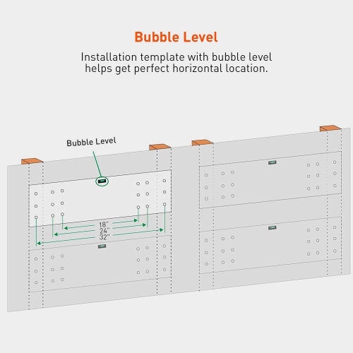 Paquet de 2 tablettes de rangement en hauteur pour garage 6 pi, tablette murale robuste pour garage, tablette flottante 12 x 72 po