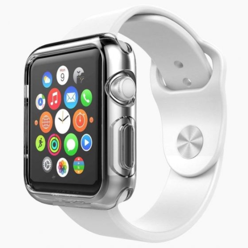 Compatible avec l'étui en TPUR transparent 42/38&nbsp;mm-38&nbsp;mm d'iWatch 2/3