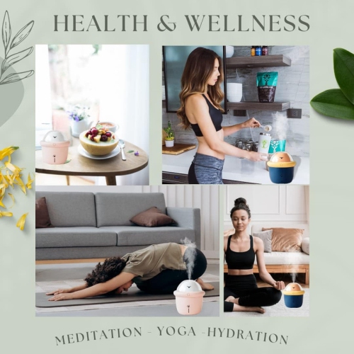 YOULIGHTS Portable Mini Ultrasonic Bear Humidifier, Silent and Auto-off Function, Cute Cool Mist Small Air Humidifier with USB for Bedroom, Home