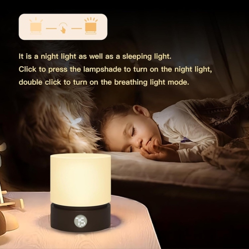 YOULIGHTS Small Table Lamp, Portable Dimmable Night Light with Timer for Kids 3000k Warm Led Light, Small Bedside Lamps for Bedroom Living Room