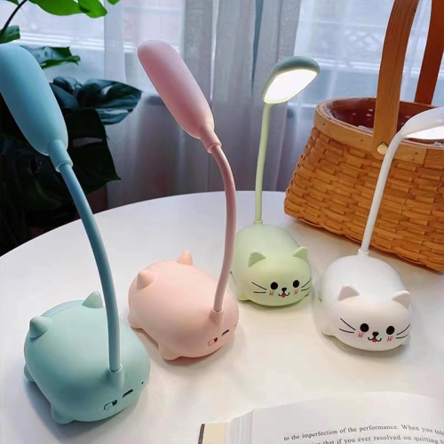 YOULIGHTS LED Table Lamp, Mini Cat Night Light, Portable LED Desk Lamp, Cute Foldable USB Rechargeable Reading Lamp for Bedroom Kids Bedside Study