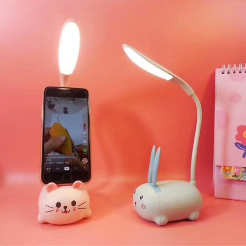 YOULIGHTS LED Table Lamp, Mini Cat Night Light, Portable LED Desk Lamp, Cute Foldable USB Rechargeable Reading Lamp for Bedroom Kids Bedside Study