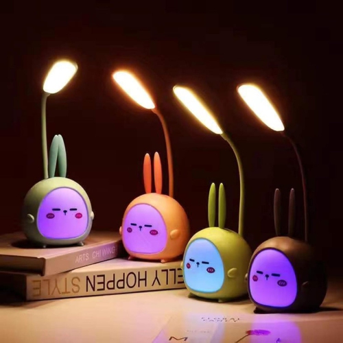 YOULIGHTS Cute Night Light, Portable Mini Rabbit LED Table Lamp, Foldable USB Rechargeable, Suitable for Reading Lamp, Bedroom, Study Room and