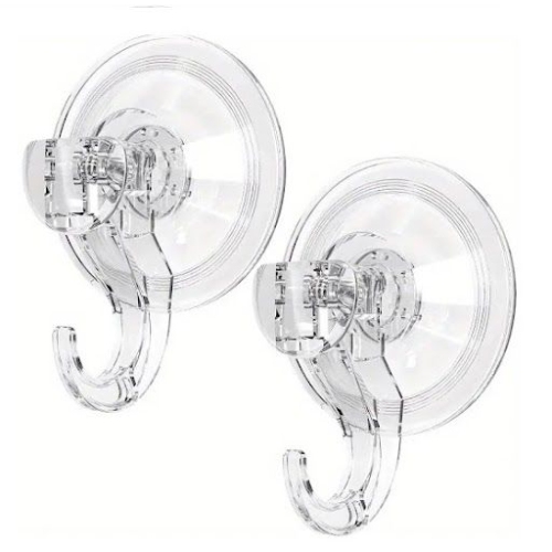 2Pcs Vacuum Razer Suction Waterproof Shower Razor Holder Removable & Reusable Suction