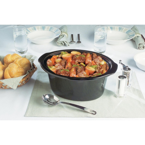 Crock-Pot – mijoteuse ovale 7&nbsp;Qt manuelle, noir