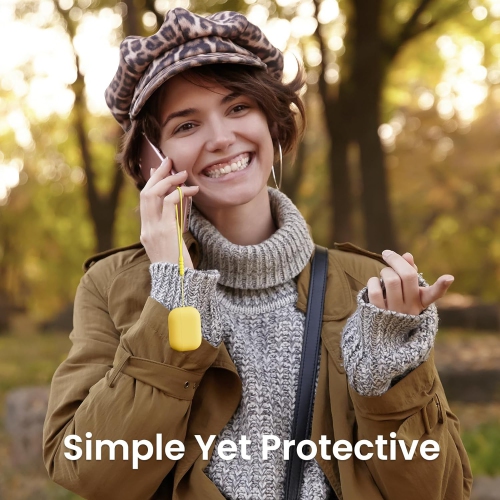 ORNARTO for AirPods Pro 2 Case, Protective Liquid Silicone Case Cover for AirPods Pro 2nd Generation with Lanyard Soft Skin Front LED Visible