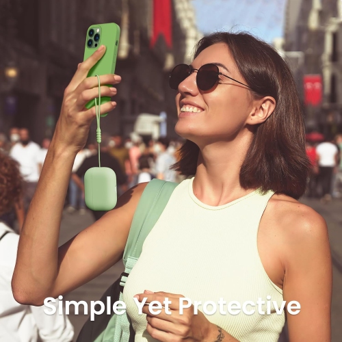 ORNARTO pour étui AirPods Pro 2, étui protecteur en silicone liquide pour AirPods Pro 2nd génération avec étui en silicone souple à DEL visible pour