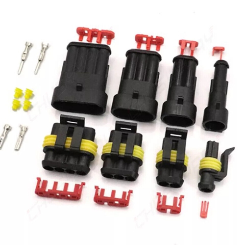 352Pcs connecteurs électriques pour l'auto, bornes étanches pour l'auto, connecteurs à broches, connecteurs de fils électriques, kit de fiches pour