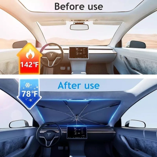 Parasol pare-soleil de pare-brise de voiture – pare-soleil pliable pour pare-soleil de voiture, protection contre la chaleur de fenêtre, pour berline