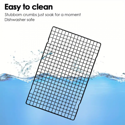 Grille de refroidissement antiadhésive en acier inoxydable pour la cuisson – la grille de cuisson est faite de métal pur de haute qualité, sans