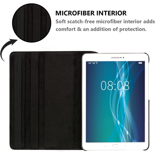 Rotating Case for Samsung Galaxy Tab A 8.0" T350 T355, 360 Degree Stand [Auto Sleep/Wake] Flip Leather Smart Tablet Cover