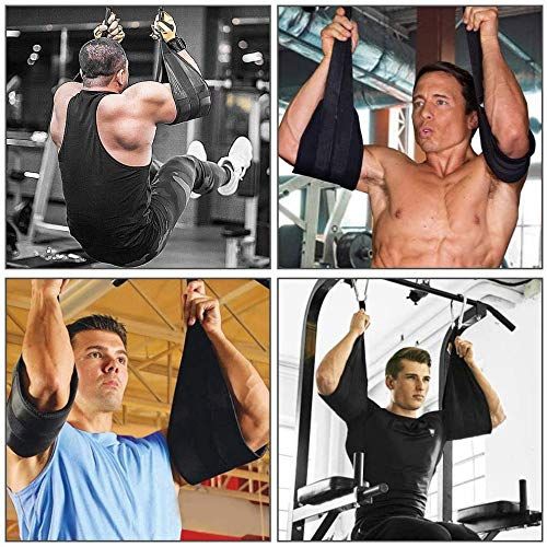 Sangles pour abdominaux suspendues pour la barre de traction et le renforcement des muscles abdominaux