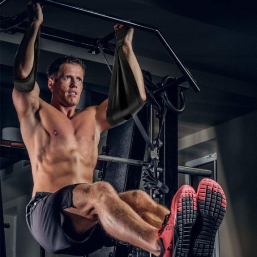 Sangles pour abdominaux suspendues pour la barre de traction et le renforcement des muscles abdominaux