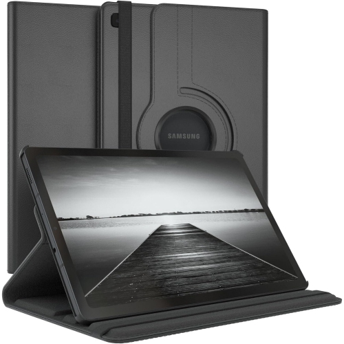 Étui rotatif pour Samsung Galaxy Tab A9 8,7 po, support 360 degrés [Auto Sleep/Wake] Étui à rabat en cuir pour tablette intelligente