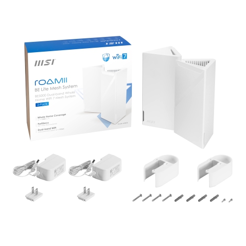 MSI Roamii BE Lite Mesh System - 2 Pack