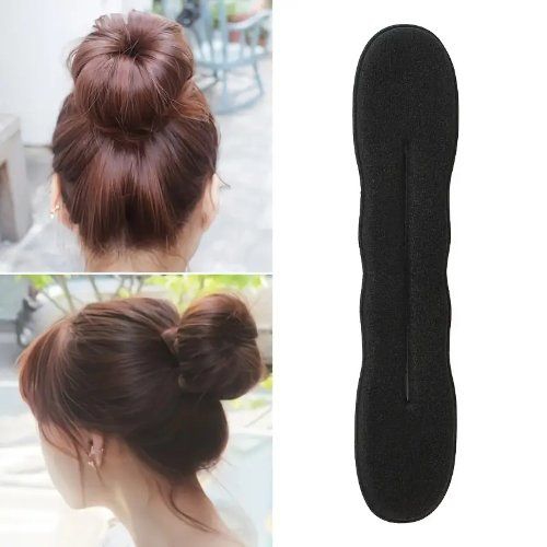Black Juda Maker Magic Beauty Hairstyle Foam Sponge, Hair Accessories For Women and Girls