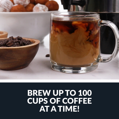 HomeCraft™ Quick-Brewing 1500-Watt, 100-Cup Coffee Urn, Stainless Steel