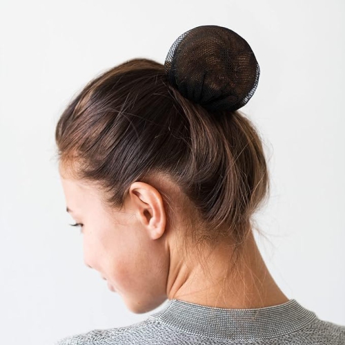 10pcs Black Bun Hair Nets Stretch Reusable Elastic Mesh Bun Cover Ballerina Dancer Bank Clerk