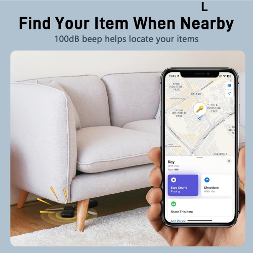 Balise intelligente d'IMGadgets | Compatible avec Localiser d’Apple | Configuration facile | Balise de suivi universelle | Compact, léger | Durable,