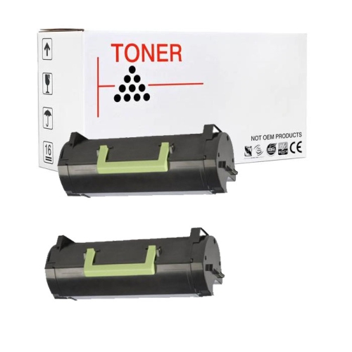 Max Saving - 2PK Toner Cartridge compatible fox Lexmark 60F1000 MX310dn MX410de MX510de 2500page Use for Lexmark MX series: MX310dn MX410de MX510de M