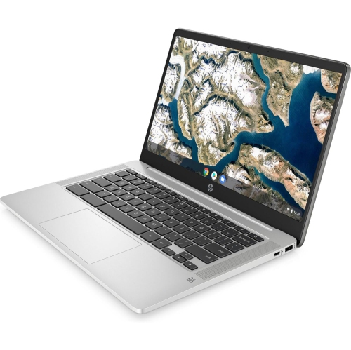 HP  Refurbished (Excellent) - 14" Chromebook - Mineral (Intel N4500 / 4 GB Ram / 128 GB Emmc / Chrome Os) In Silver