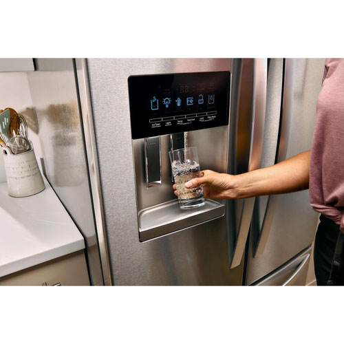 Whirlpool 36" 24.7 Cu. Ft. French Door Refrigerator with Water & Ice Dispenser - Stainless Steel