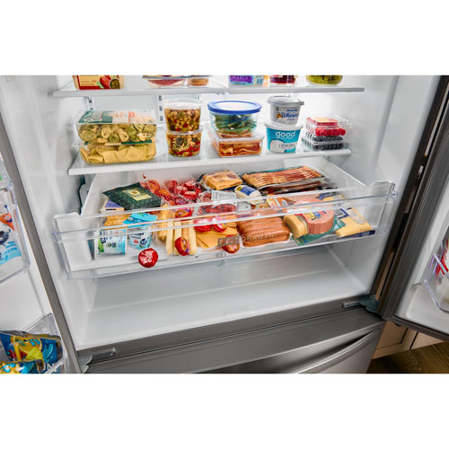 Whirlpool 36" 24.7 Cu. Ft. French Door Refrigerator with Water & Ice Dispenser - Stainless Steel