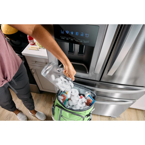 Whirlpool 36" 24.7 Cu. Ft. French Door Refrigerator with Water & Ice Dispenser - Stainless Steel