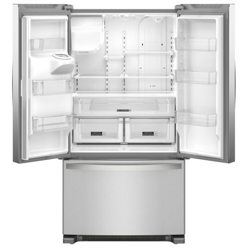 Whirlpool 36" 24.7 Cu. Ft. French Door Refrigerator with Water & Ice Dispenser - Stainless Steel