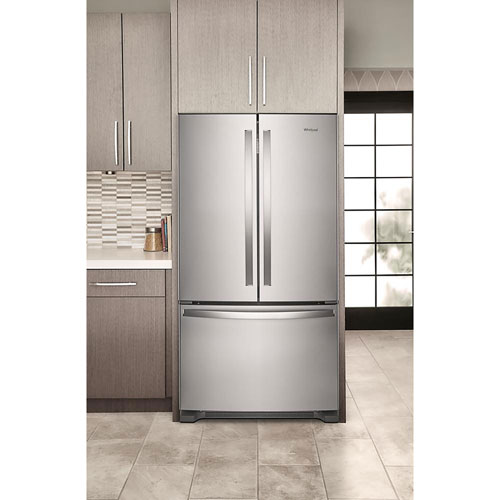 Whirlpool 36" 20 Cu. Ft. French Door Refrigerator with Water Dispenser - Stainless Steel