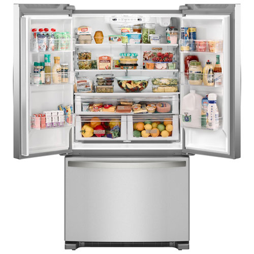 Whirlpool 36" 20 Cu. Ft. French Door Refrigerator with Water Dispenser - Stainless Steel
