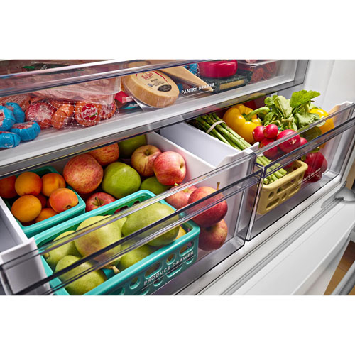 KitchenAid 36" 20 Cu. Ft. French Door Refrigerator with Water Dispenser - White