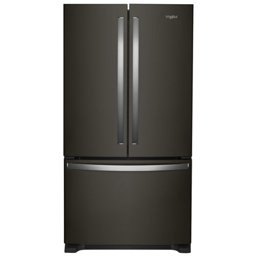 Whirlpool 36" 20 Cu. Ft. French Door Refrigerator with Water Dispenser - Black Stainless Steel