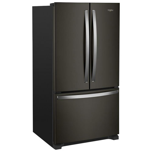 Whirlpool 36" 20 Cu. Ft. French Door Refrigerator with Water Dispenser - Black Stainless Steel