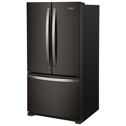Whirlpool 36" 20 Cu. Ft. French Door Refrigerator with Water Dispenser - Black Stainless Steel