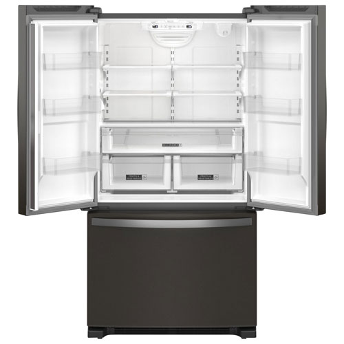 Whirlpool 36" 20 Cu. Ft. French Door Refrigerator with Water Dispenser - Black Stainless Steel